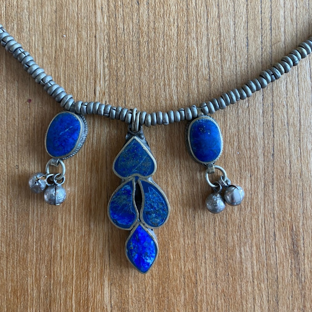 Lapis Necklace and Earrings